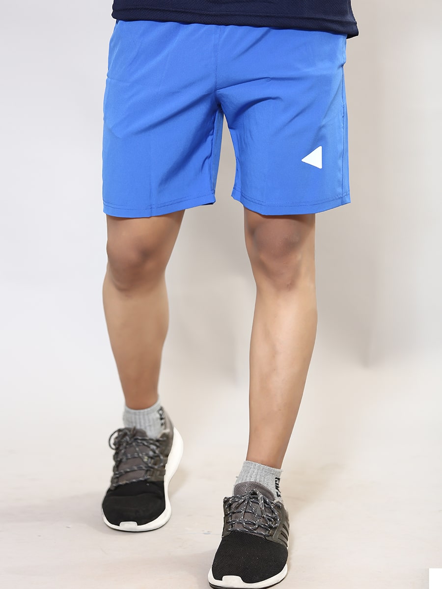 Cropaa : Royal Blue Regular Fit Lifestyle Sports Shorts